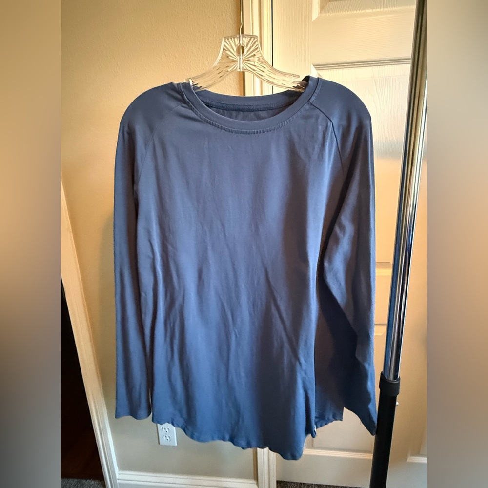 YoungLA Men's Long Sleeve denium Blue